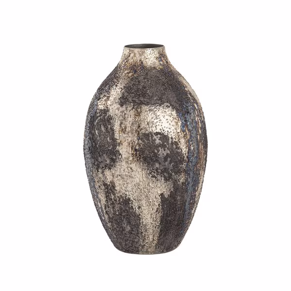 Hughes Vase, Large  Oxidized Silver